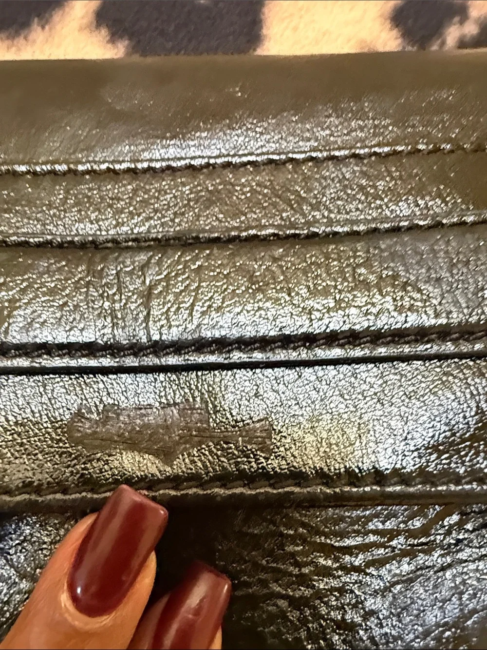 Club Monaco Black Leather Fold-Over Clutch, retro y2k minimalist